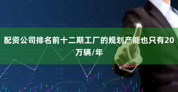 配资公司排名前十二期工厂的规划产能也只有20万辆/年